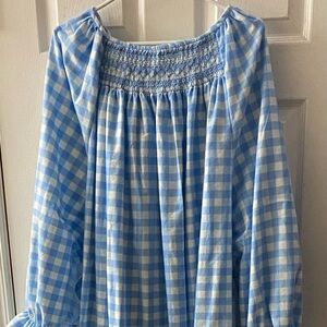 Smocked Flannel Nightgown
